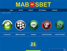 Tablet Screenshot of mabosvip.com